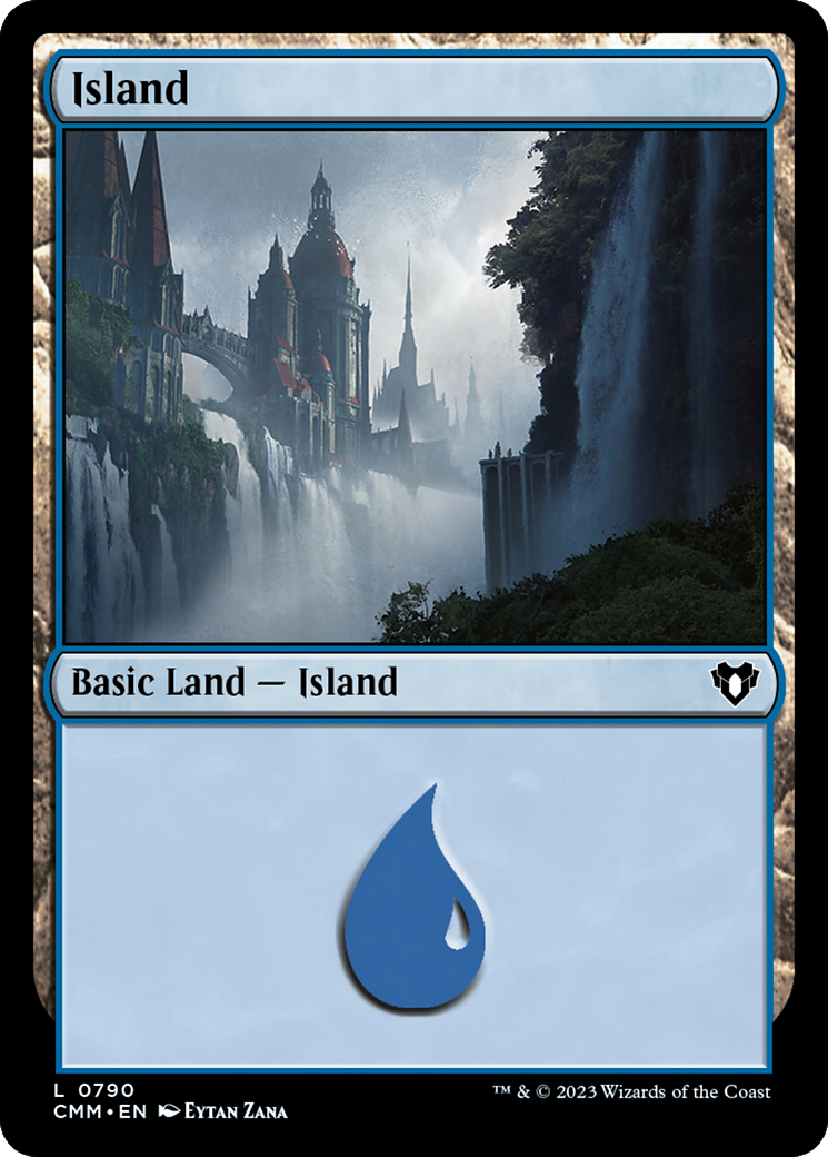 Image of Island (790) [Commander Masters]
