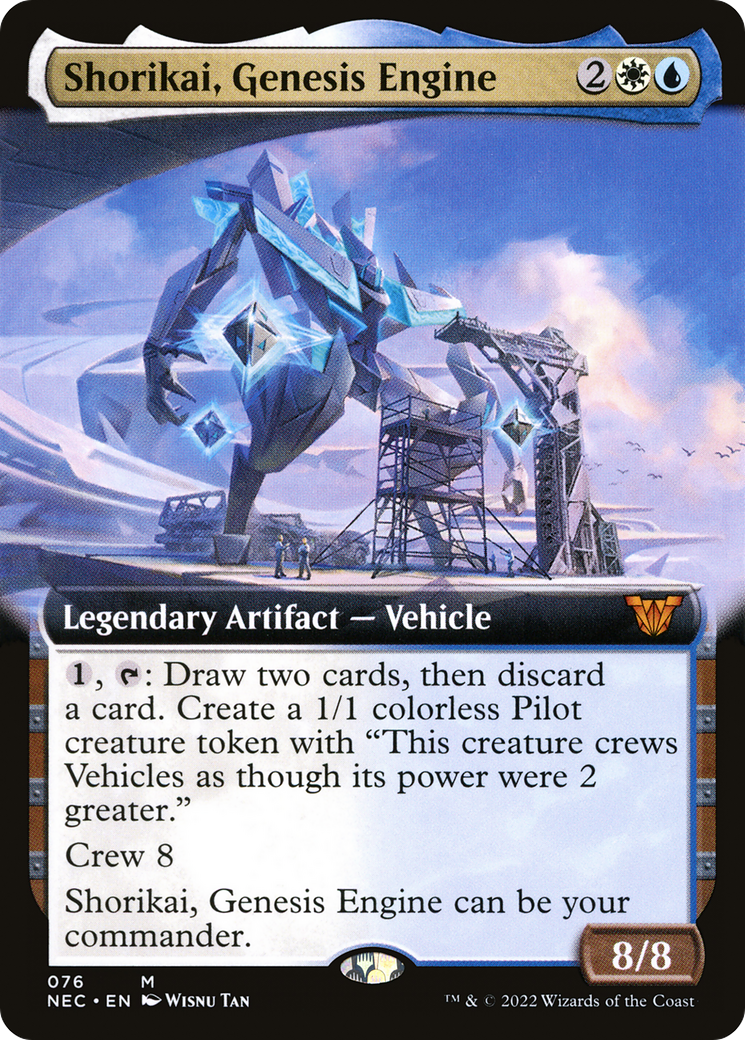 Image of Shorikai, Genesis Engine (Extended Art) [Kamigawa: Neon Dynasty Commander]