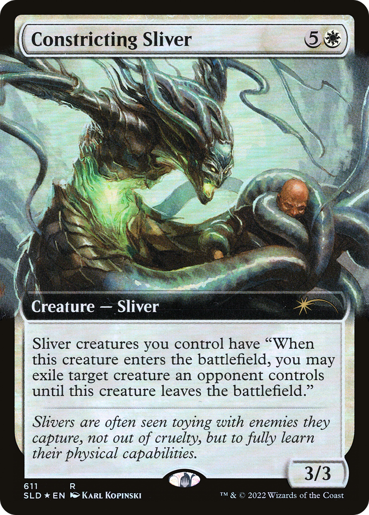 Image of Constricting Sliver (Extended Art) [Secret Lair Drop Promos]
