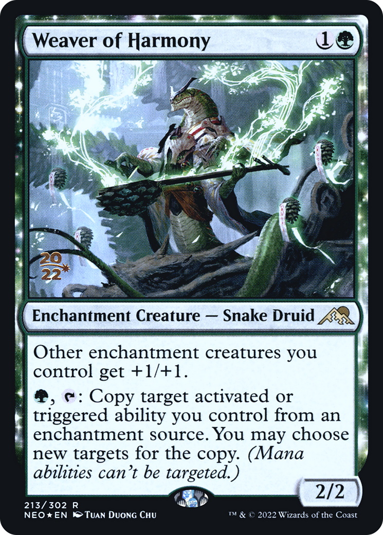 Image of Weaver of Harmony [Kamigawa: Neon Dynasty Prerelease Promos]