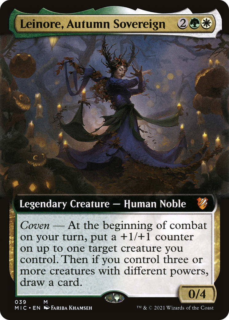 Image of Leinore, Autumn Sovereign (Extended Art) [Innistrad: Midnight Hunt Commander]