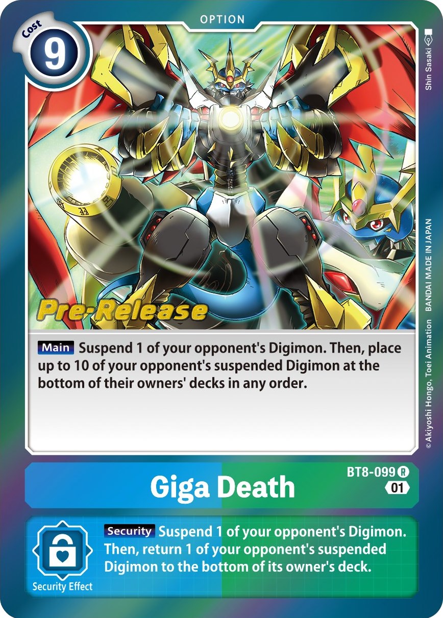 Image of Giga Death [BT8-099] [New Awakening Pre-Release Cards]