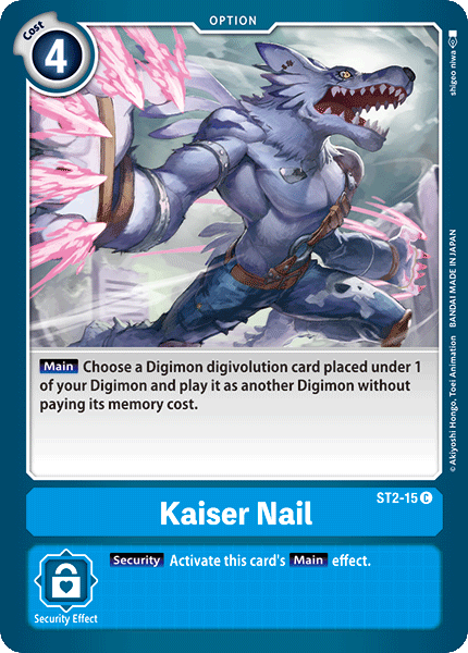 Image of Kaiser Nail [ST2-15] [Starter Deck: Cocytus Blue]