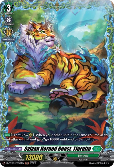 Image of Sylvan Horned Beast, Tigralta (FR) (D-BT07/FR32EN) [Raging Flames Against Emerald Storm]