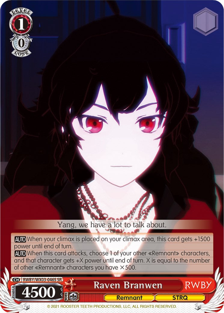 Image of Raven Branwen (RWBY/WX03-046S SR) [RWBY]