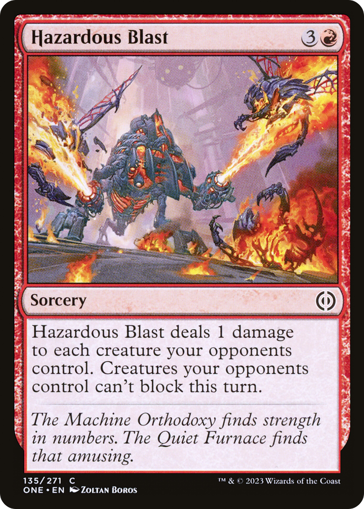 Image of Hazardous Blast [Phyrexia: All Will Be One]