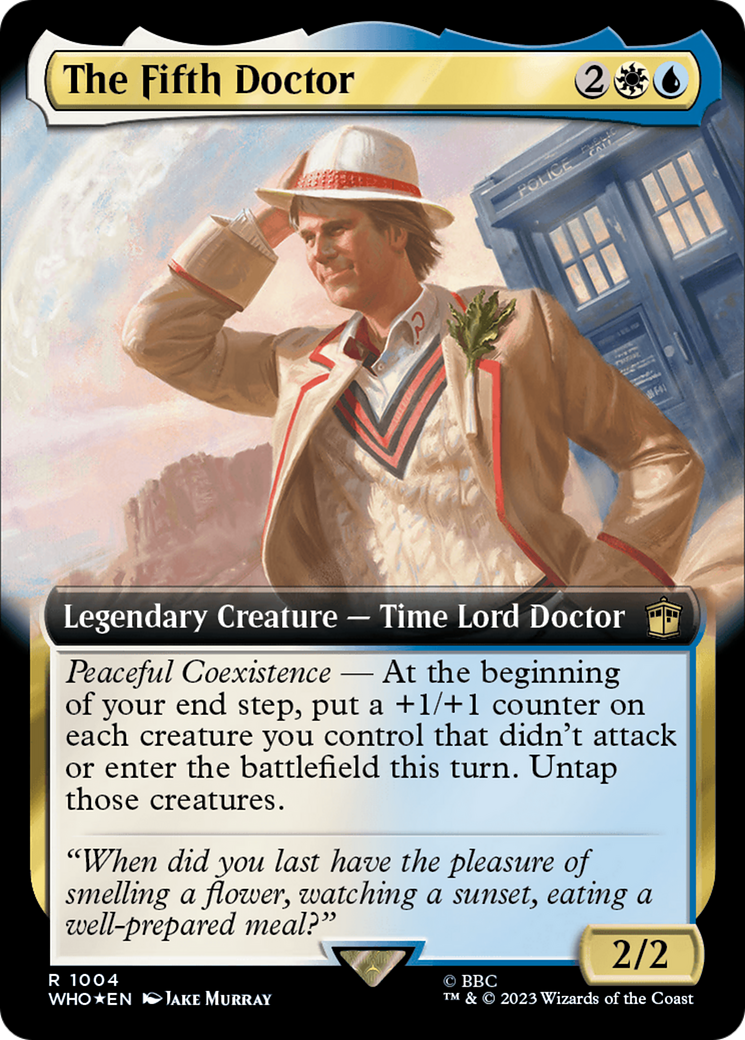 Image of The Fifth Doctor (Extended Art) (Surge Foil) [Doctor Who]