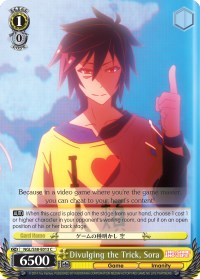 Image of Divulging the Trick, Sora (NGL/S58-E013 C) [No Game No Life]