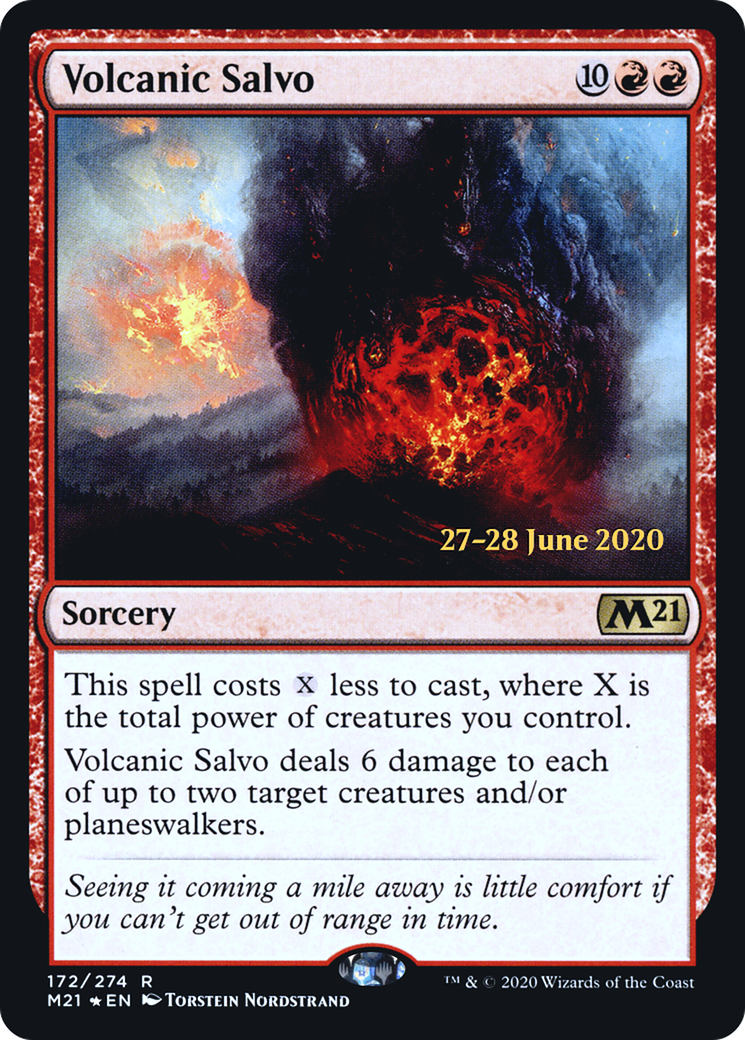 Image of Volcanic Salvo [Core Set 2021 Prerelease Promos]