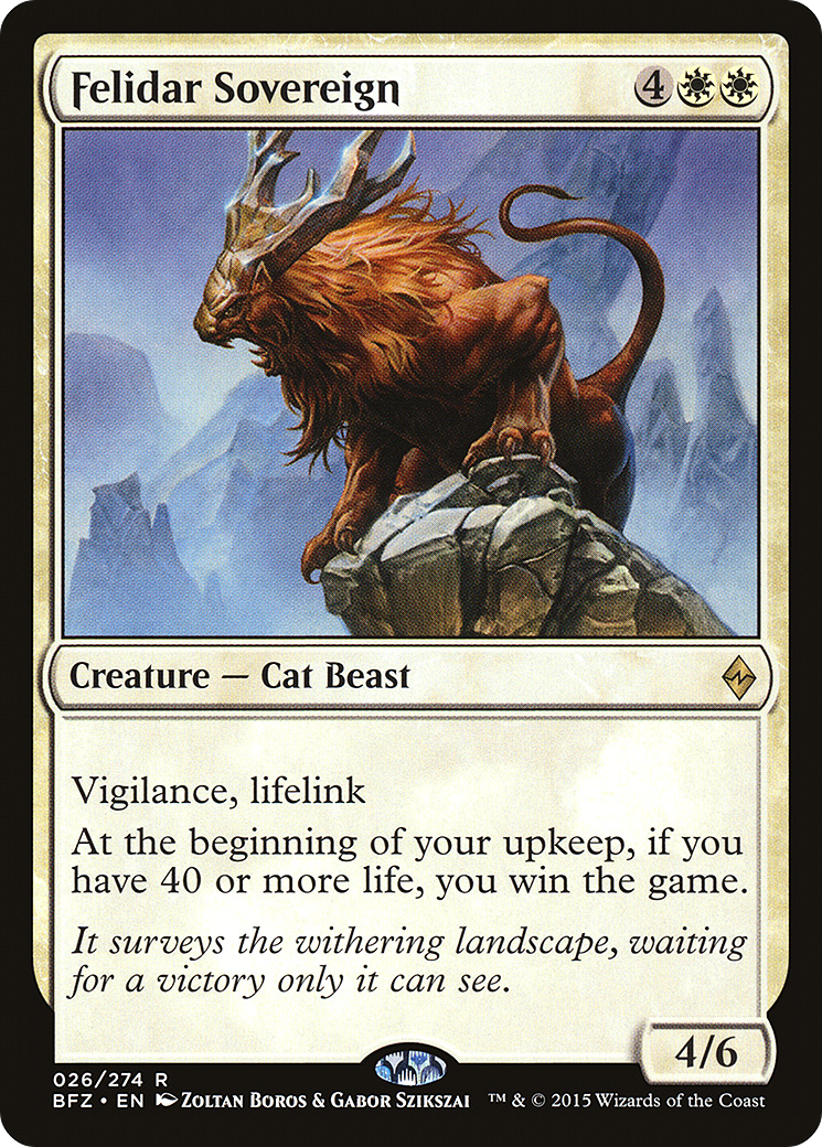 Image of Felidar Sovereign [Battle for Zendikar]