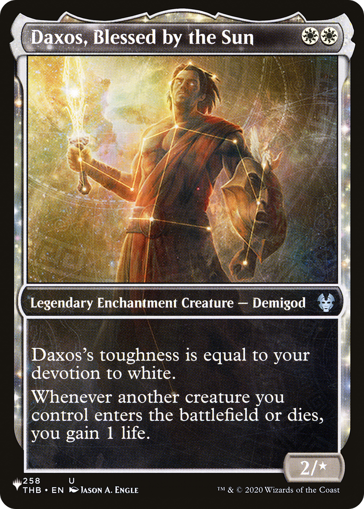 Image of Daxos, Blessed by the Sun (Showcase) [The List]