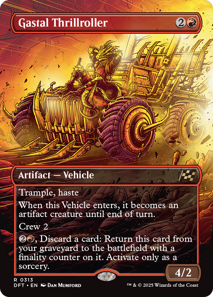 Image of Gastal Thrillroller (Borderless) [Aetherdrift]