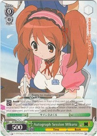 Image of Autograph Session Mikuru (SY/W08-E038 C) [The Melancholy of Haruhi Suzumiya]