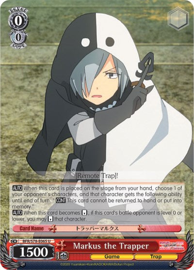 Image of Markus the Trapper (BFR/S78-E065 U) [BOFURI: I Don't Want to Get Hurt, so I'll Max Out My Defense]