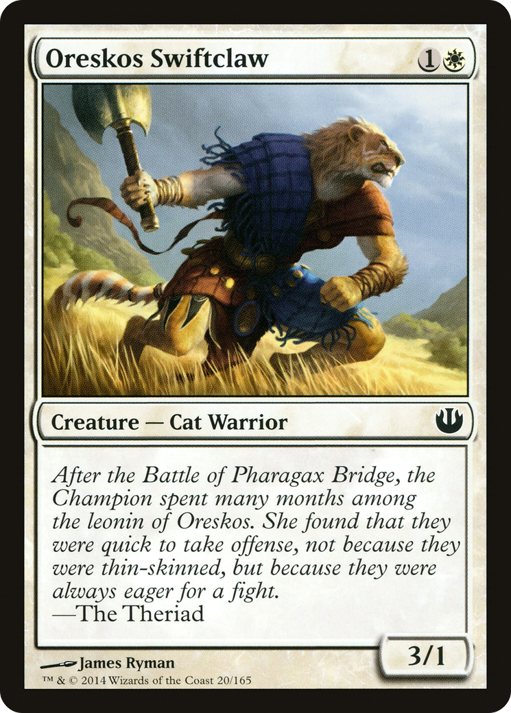 Image of Oreskos Swiftclaw [Journey into Nyx]