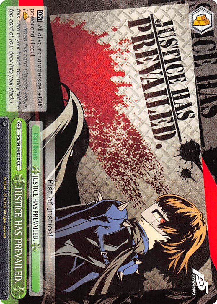 Image of JUSTICE HAS PREVAILED. (P5/S45-E050 CC) [Persona 5]