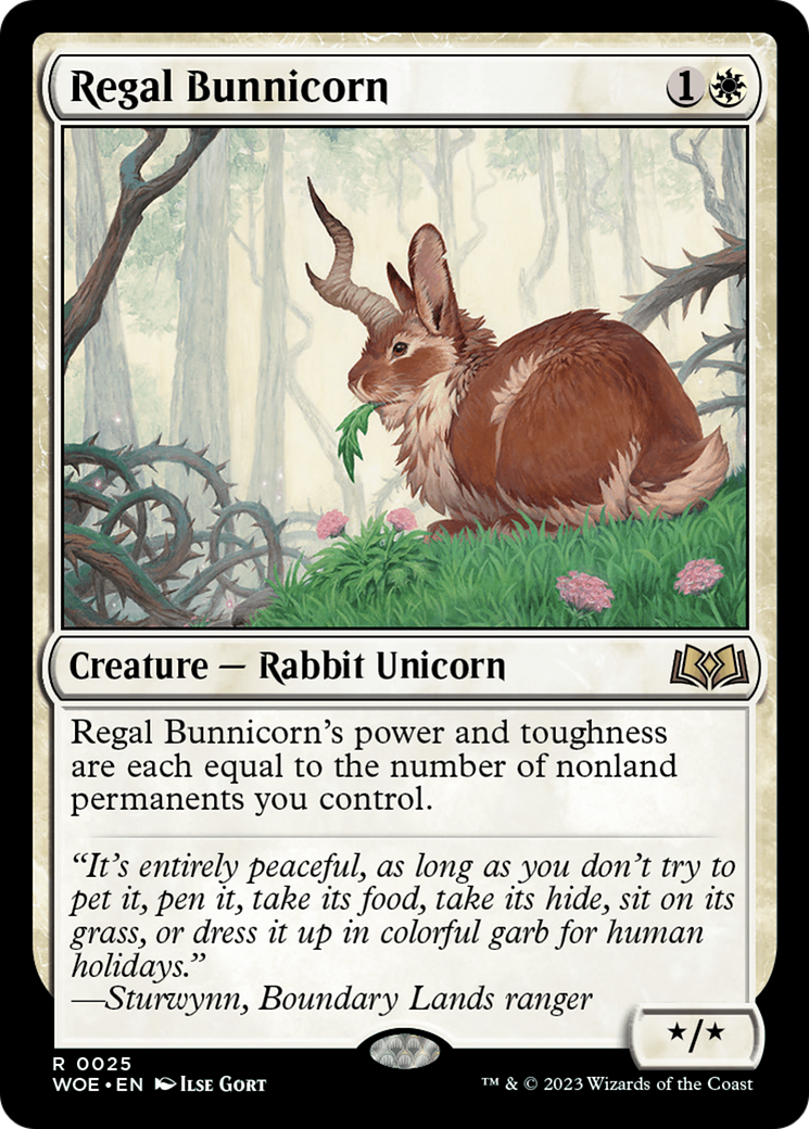 Image of Regal Bunnicorn [Wilds of Eldraine]