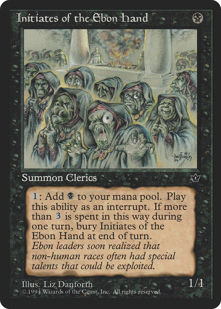 Image of Initiates of the Ebon Hand (Liz Danforth) [Fallen Empires]