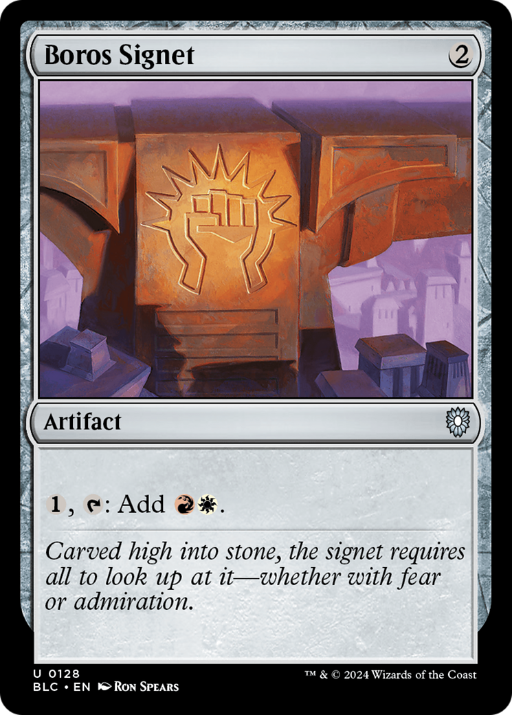 Image of Boros Signet [Bloomburrow Commander]