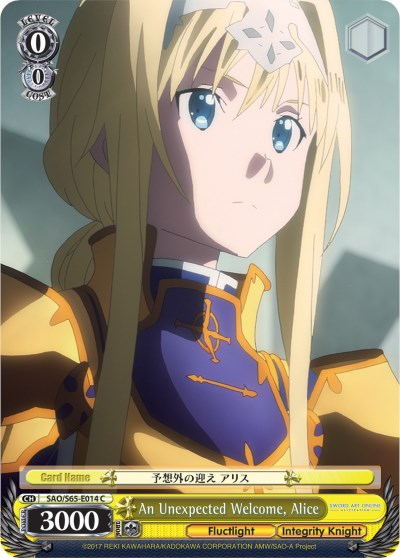 Image of An Unexpected Welcome, Alice (SAO/S65-E014 C) [Sword Art Online -Alicization-]