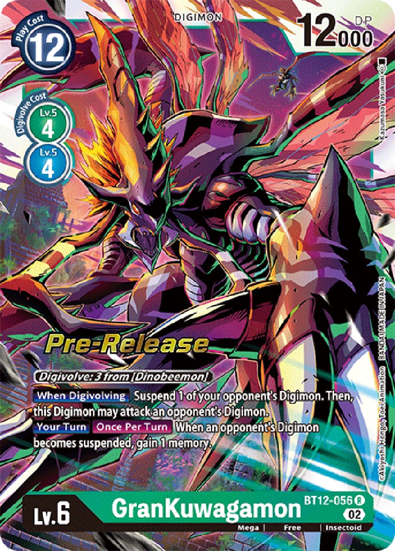 Image of GranKuwagamon [BT12-056] [Across Time Pre-Release Cards]