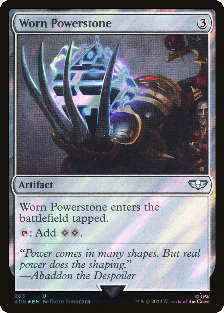 Image of Worn Powerstone (Surge Foil) [Warhammer 40,000]
