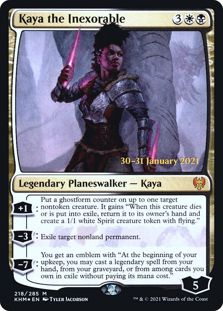 Image of Kaya the Inexorable [Kaldheim Prerelease Promos]