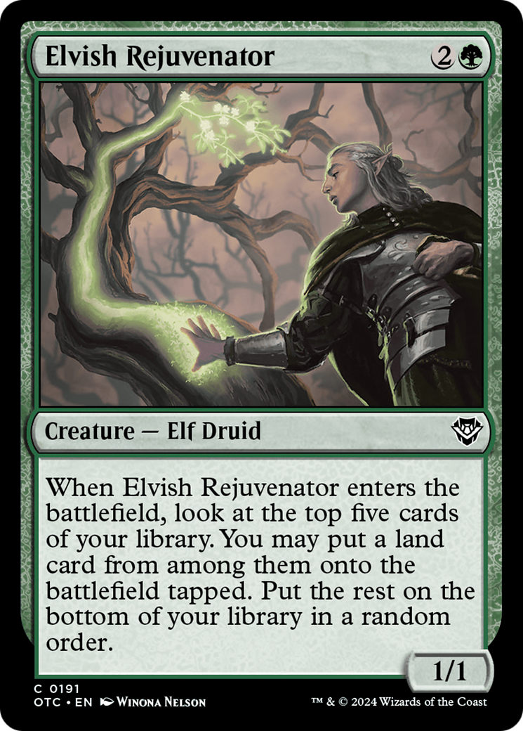 Image of Elvish Rejuvenator [Outlaws of Thunder Junction Commander]