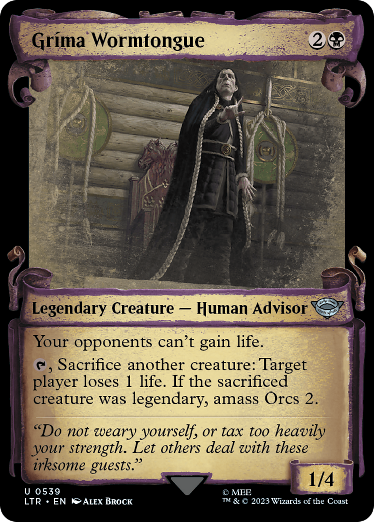 Image of Grima Wormtongue [The Lord of the Rings: Tales of Middle-Earth Showcase Scrolls]