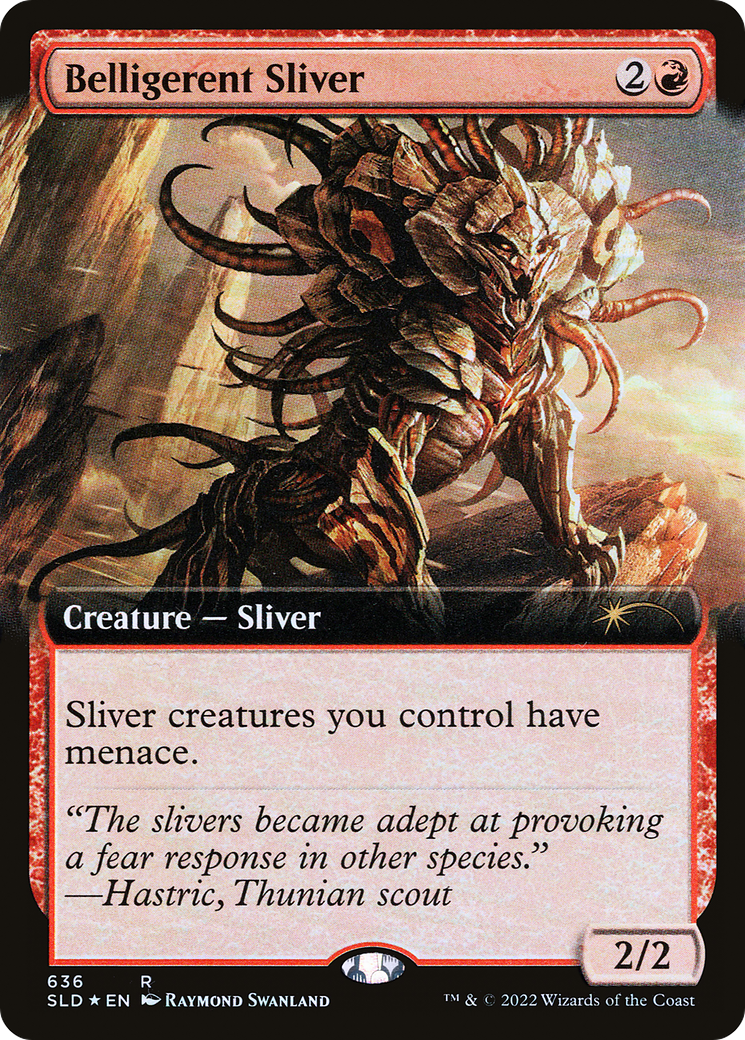 Image of Belligerent Sliver (Extended Art) [Secret Lair Drop Series]