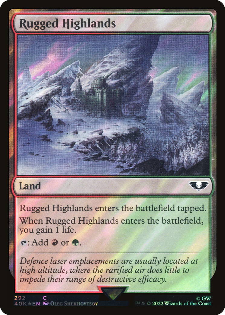 Image of Rugged Highlands (Surge Foil) [Warhammer 40,000]