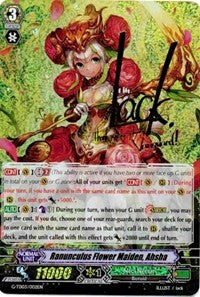 Image of Ranunculus Flower Maiden, Ahsha (Signed Foil) (G-TD03/002EN) [Flower Maiden of Purity]