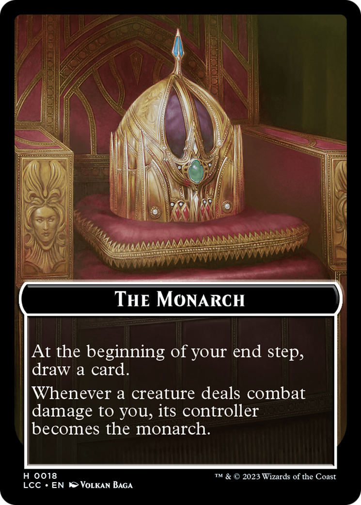 Image of The Monarch // Pirate Double-Sided Token [The Lost Caverns of Ixalan Commander Tokens]