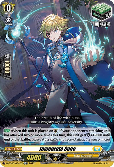 Image of Invigorate Sage (D-BT05/034EN) [Triumphant Return of the Brave Heroes]
