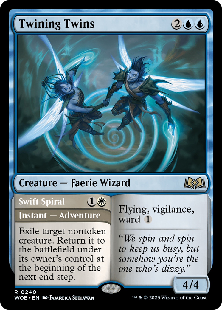 Image of Twining Twins // Swift Spiral [Wilds of Eldraine]