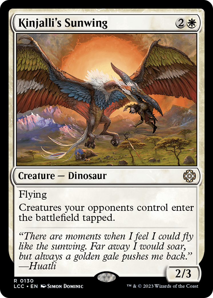 Image of Kinjalli's Sunwing [The Lost Caverns of Ixalan Commander]