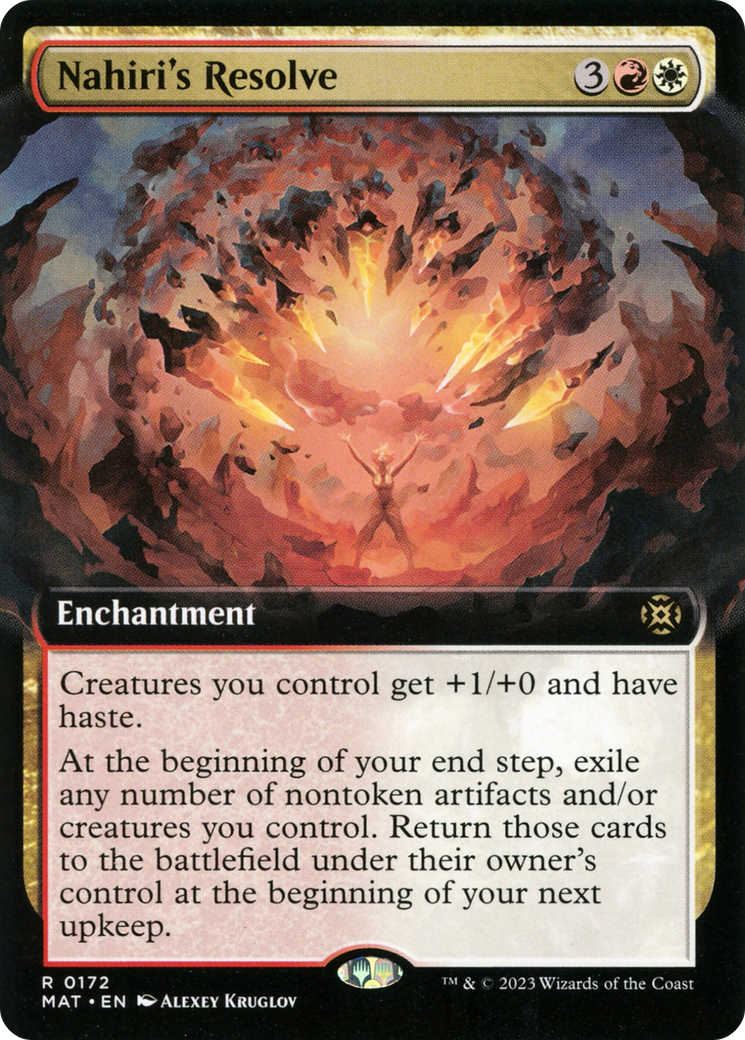 Image of Nahiri's Resolve (Extended Art) [March of the Machine: The Aftermath]