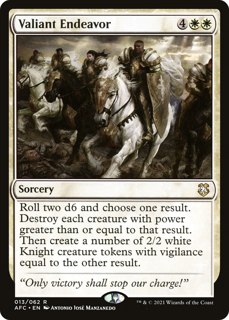 Image of Valiant Endeavor [Dungeons & Dragons: Adventures in the Forgotten Realms Commander]