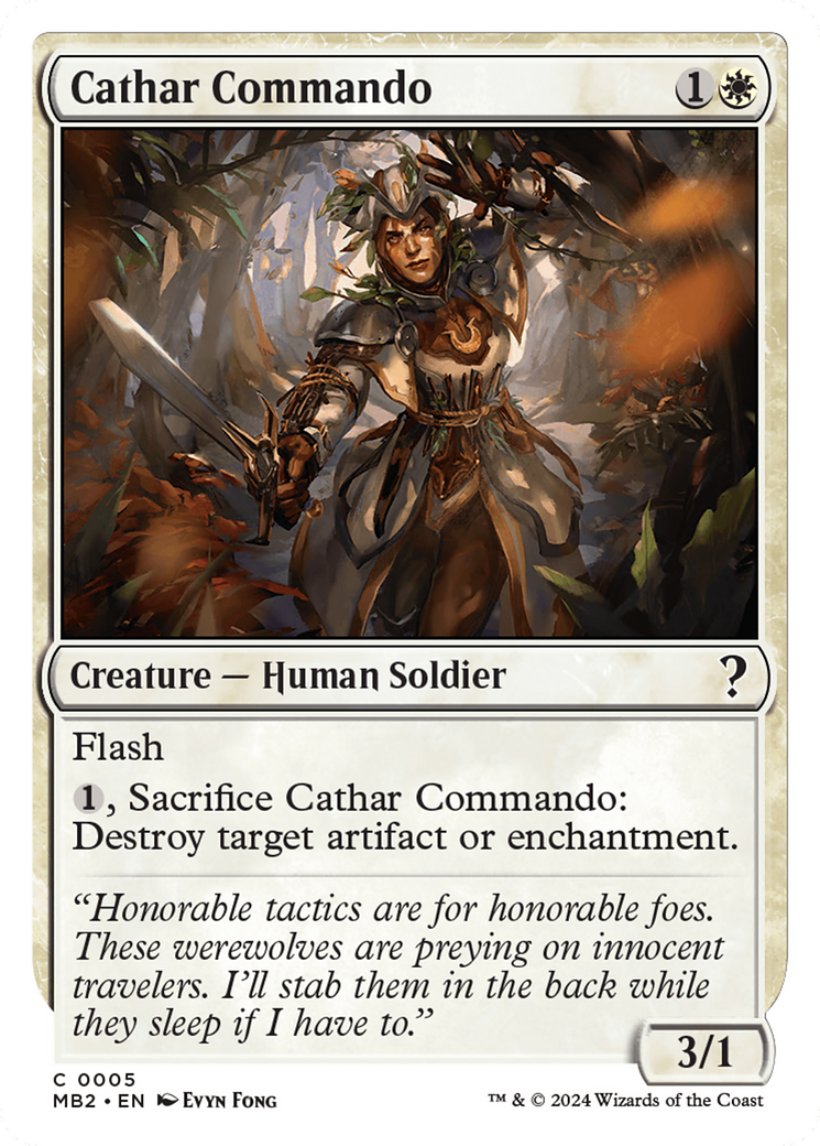 Image of Cathar Commando (White Border) [Mystery Booster 2]