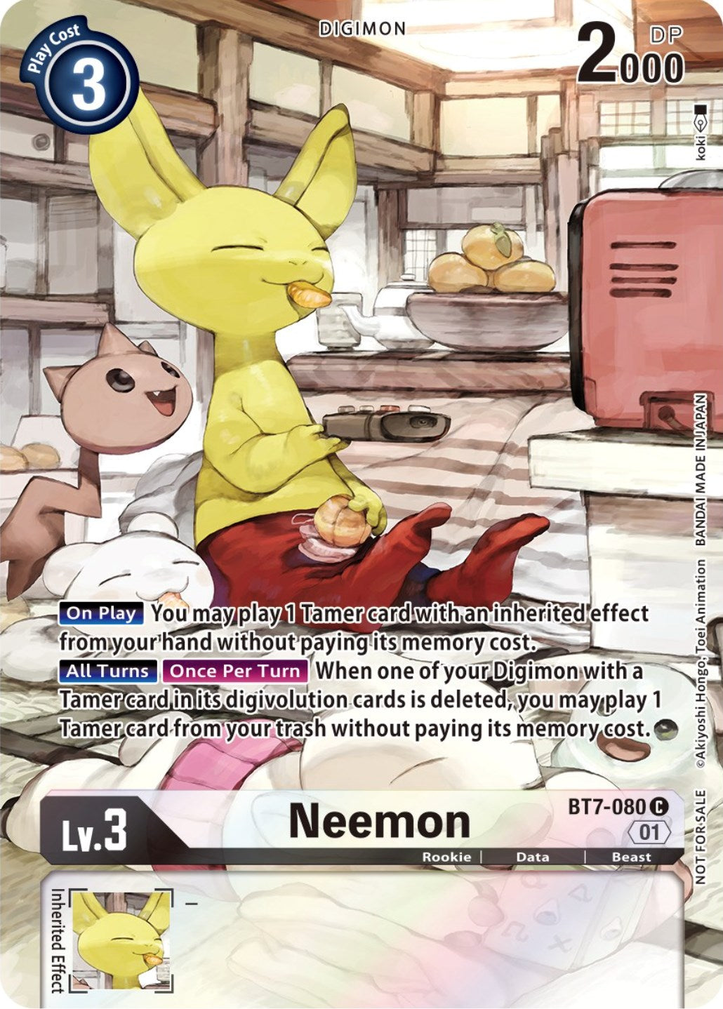 Image of Neemon [BT7-080] (2nd Anniversary Frontier Card) [Next Adventure Promos]