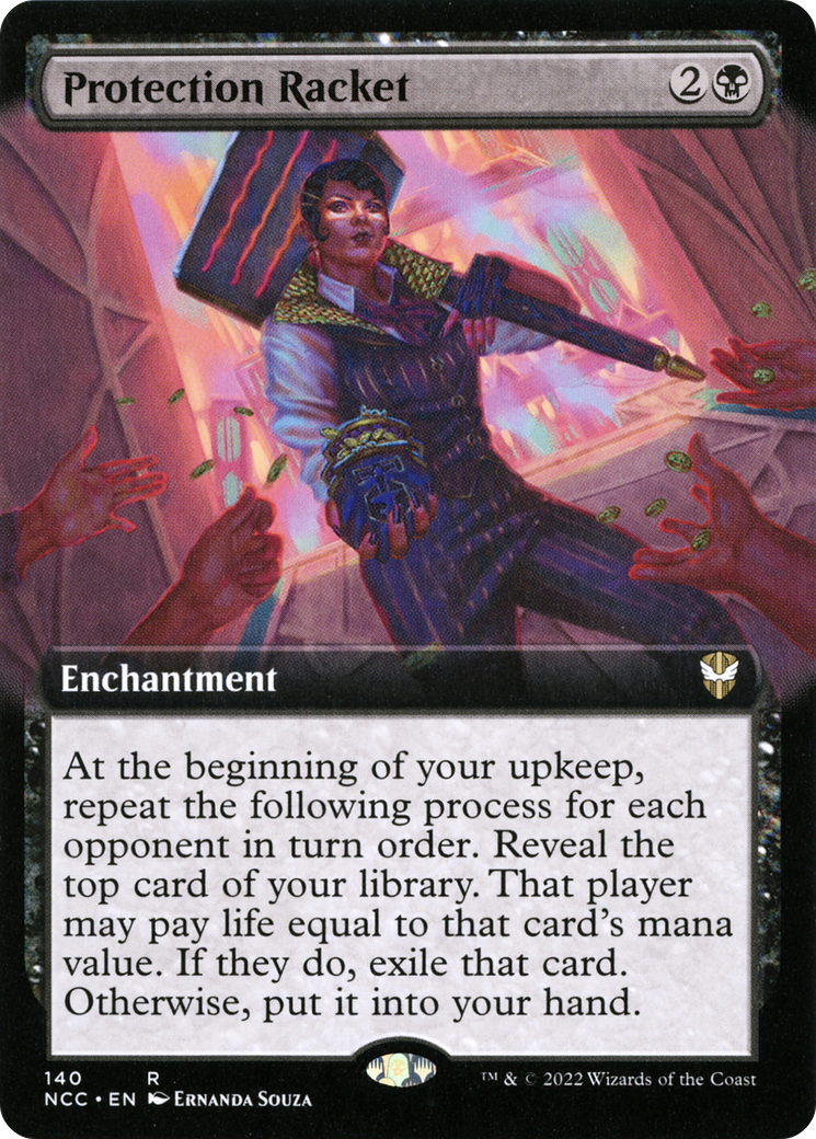 Image of Protection Racket (Extended Art) [Streets of New Capenna Commander]