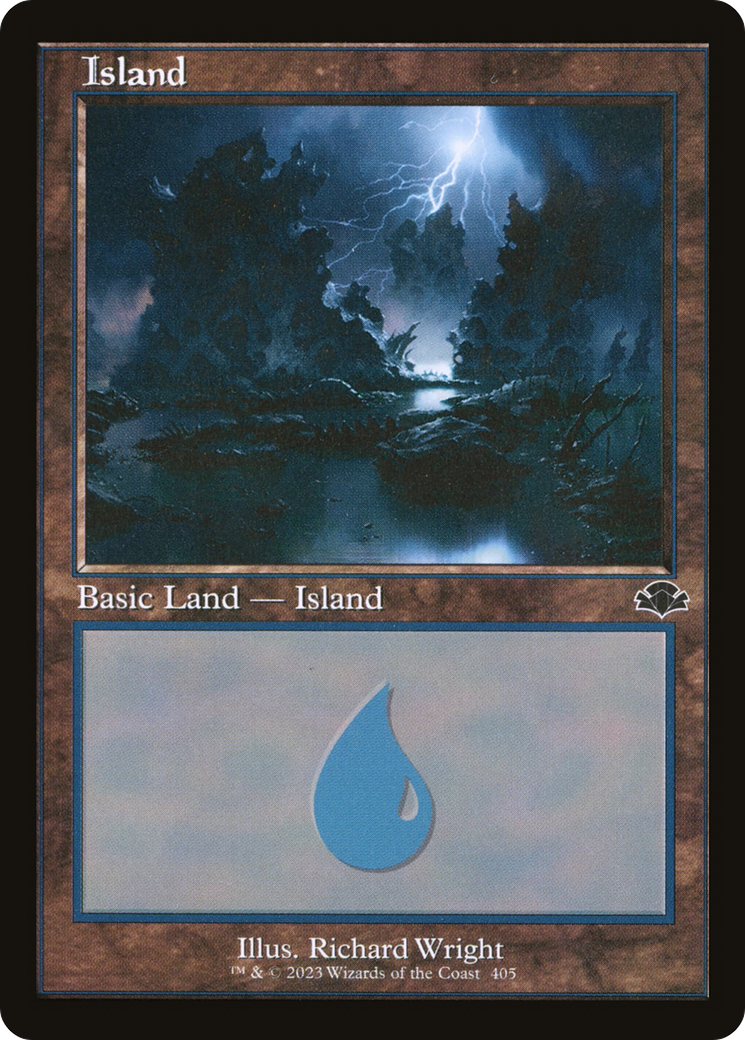 Image of Island (405) (Retro) [Dominaria Remastered]