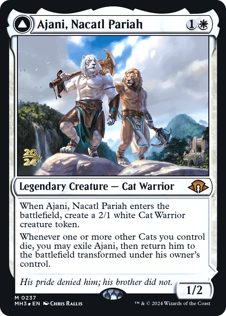 Image of Ajani, Nacatl Pariah [Modern Horizons 3 Prerelease Promos]