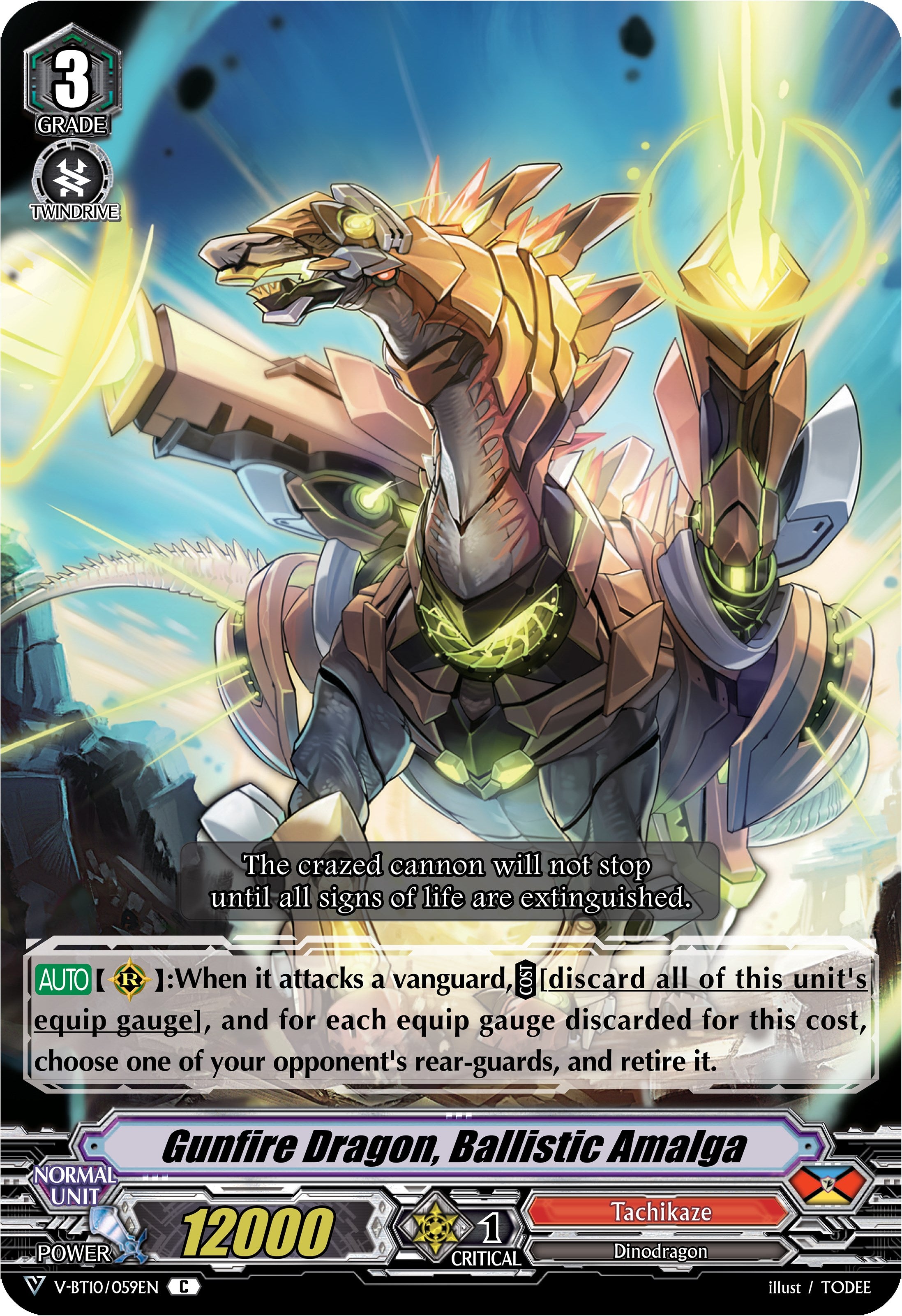 Image of Gunfire Dragon, Ballistic Amalga (V-BT10/059EN) [Phantom Dragon Aeon]