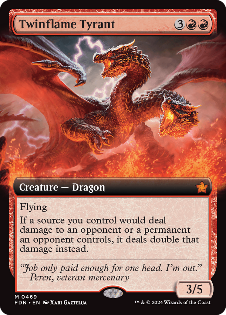 Image of Twinflame Tyrant (Extended Art) [Foundations]