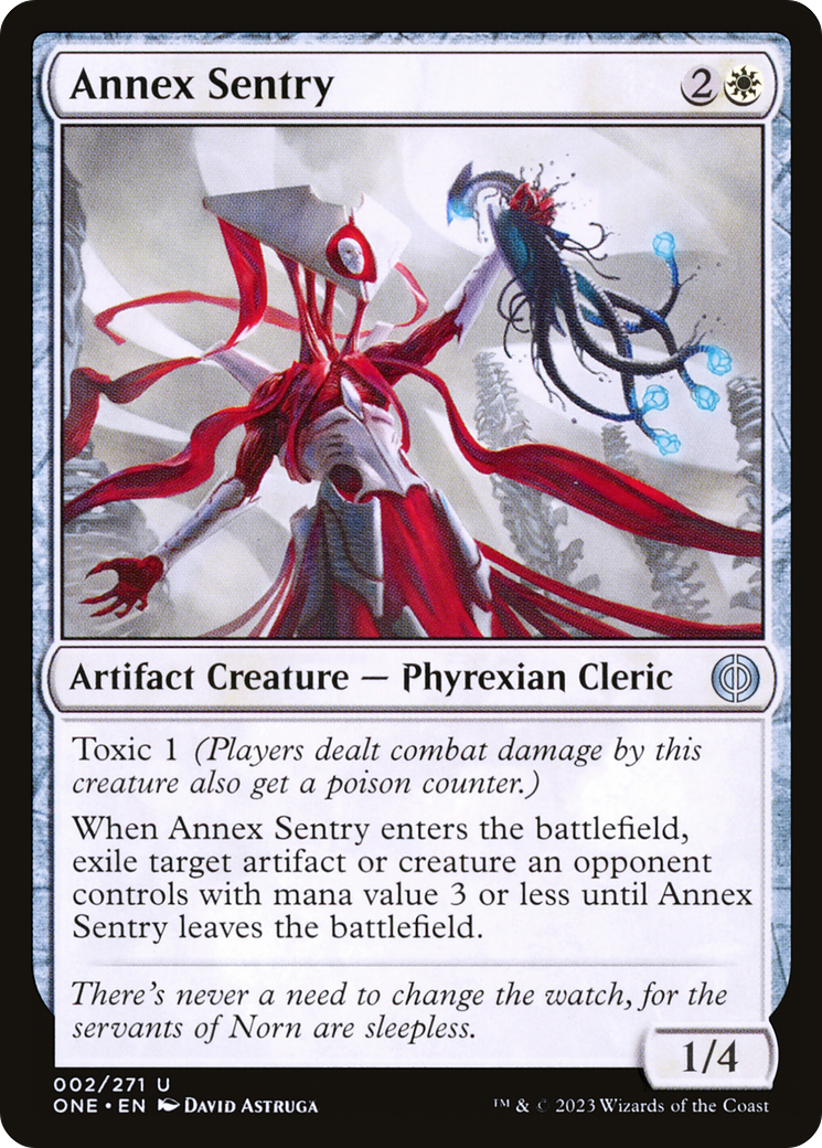 Image of Annex Sentry [Phyrexia: All Will Be One]