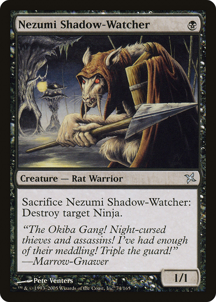 Image of Nezumi Shadow-Watcher [Betrayers of Kamigawa]