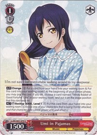 Image of Umi in Pajamas (LL/EN-W01-079 U) [Love Live! DX]