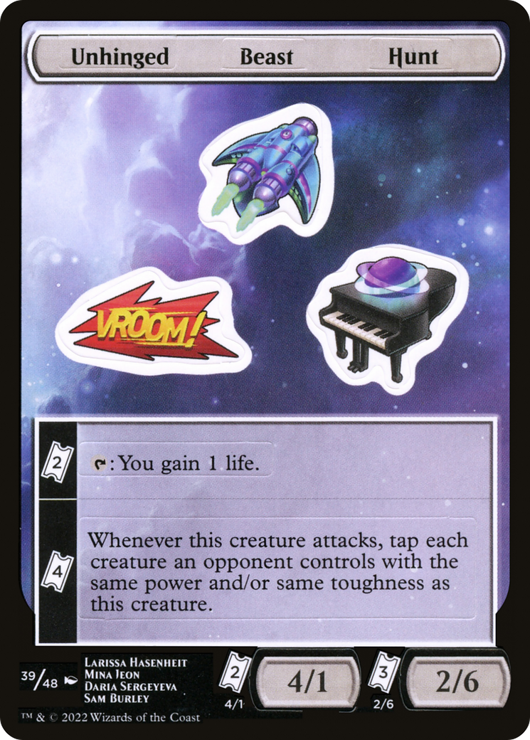 Image of Unhinged Beast Hunt [Unfinity Stickers]