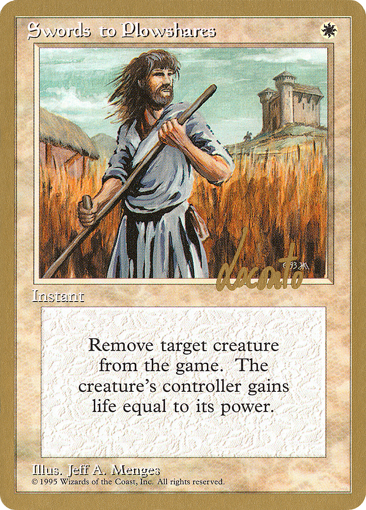Image of Swords to Plowshares (Michael Loconto) [Pro Tour Collector Set]